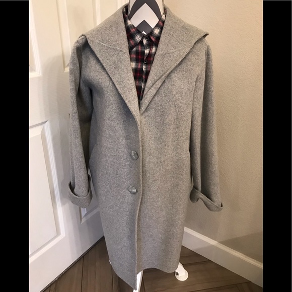 J. Jill Jackets & Blazers - 🌻3XHP🌻JJill Wool 3 Button Hooded 3/4 Coat Gray S